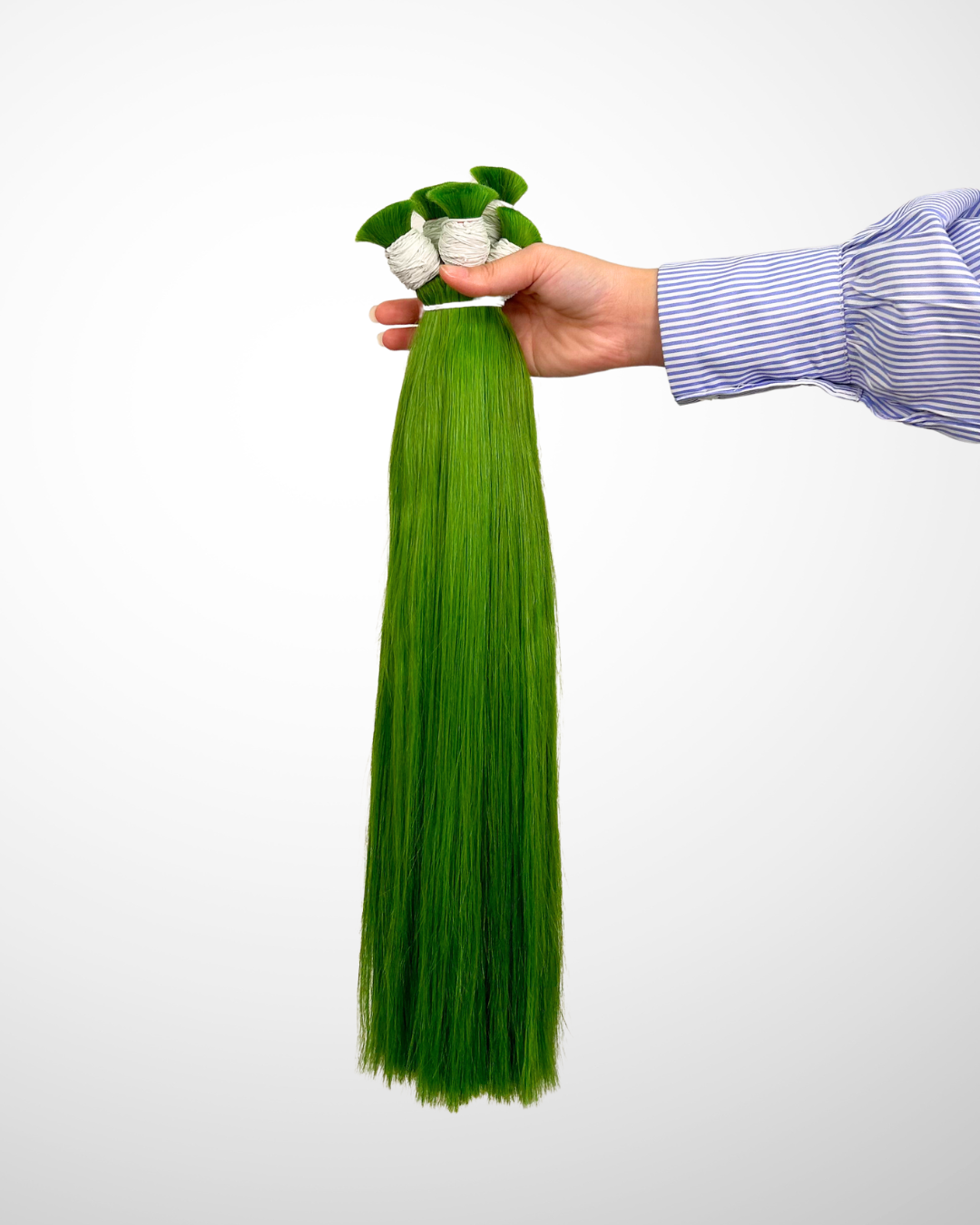 Bulk Hair Extension - Green Color