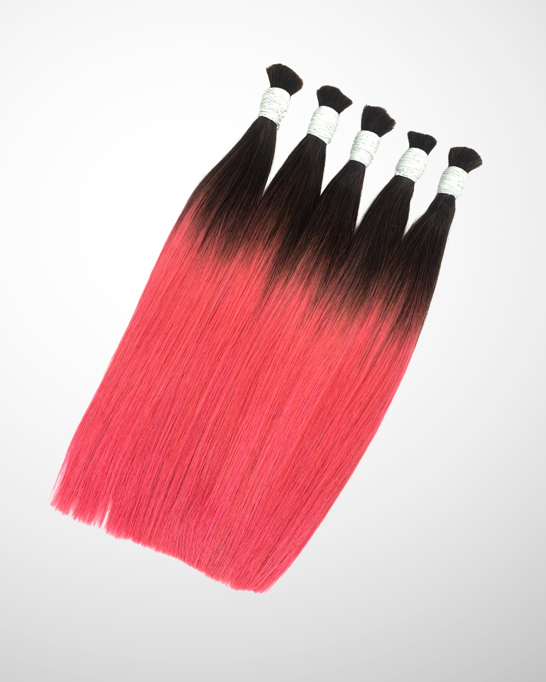 Bulk Hair Extension - Pink Ombre Color