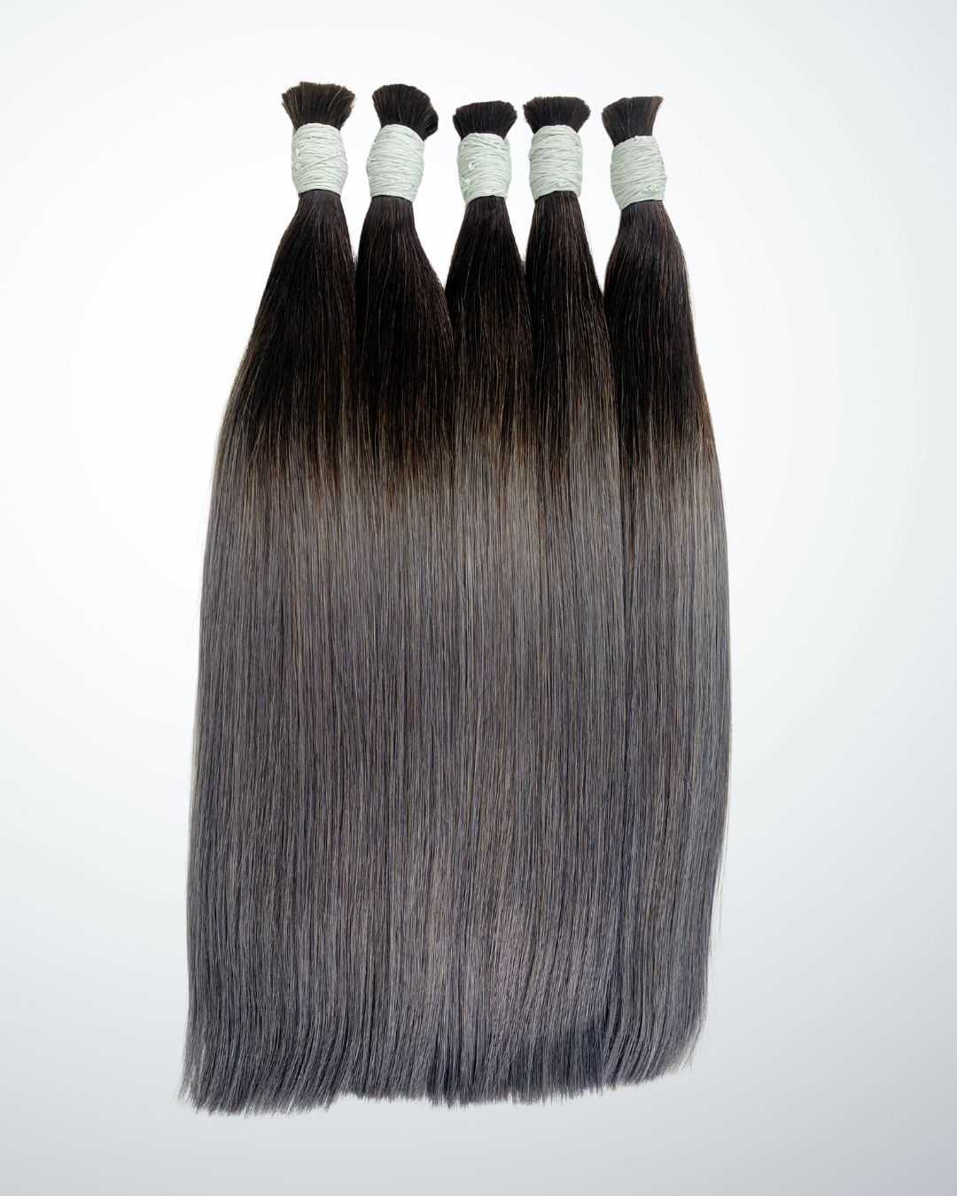 Bulk Hair Extension - Grey Ombre Color