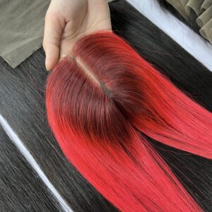 Closure Hair Extension - Bold Red Color