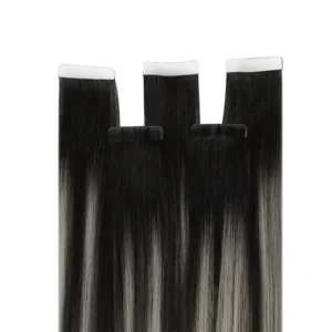 Tape-ins Hair Extension - Black and Silver Color
