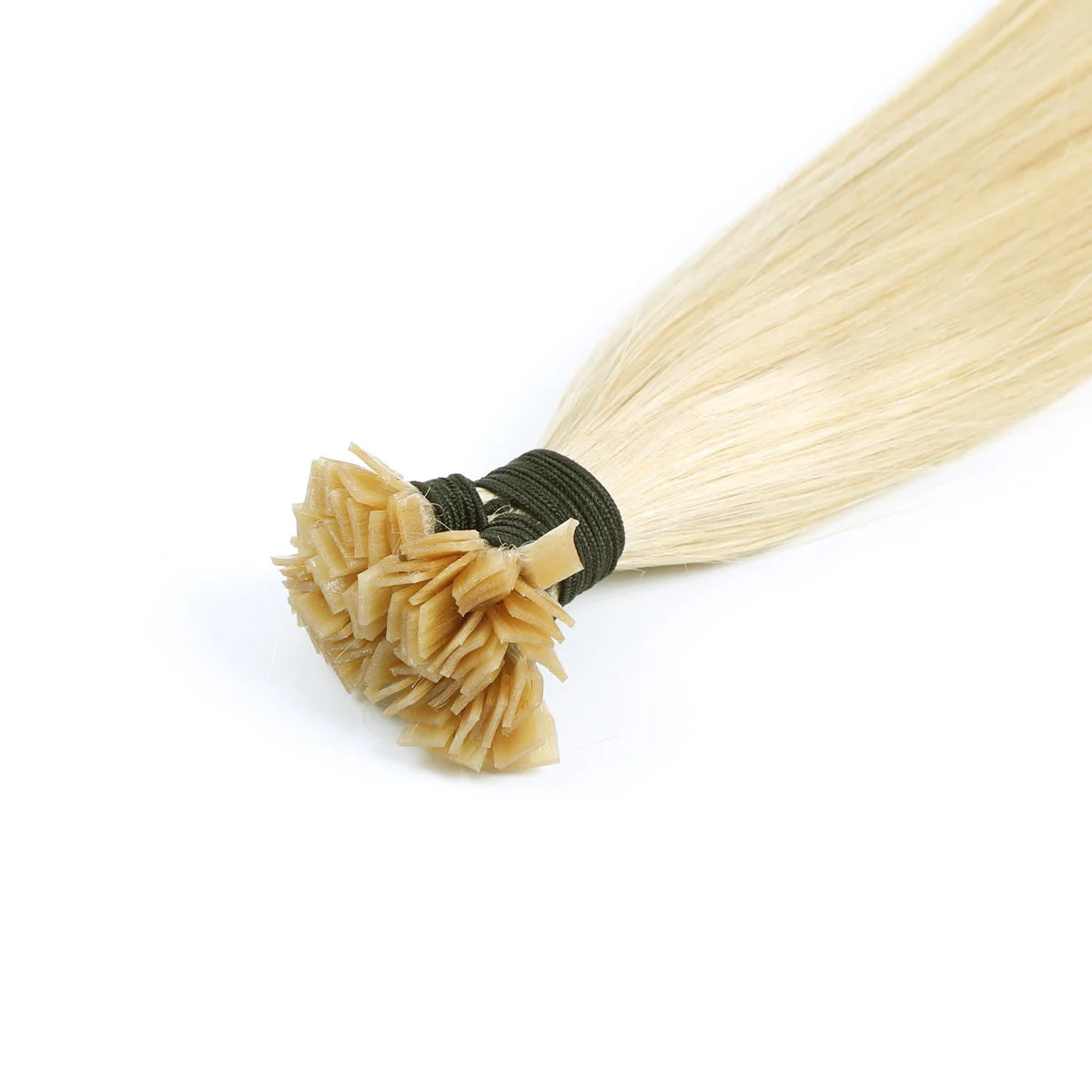 Keratin Flat Tip Hair Extension - Bleach Blonde Color